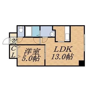 ノール山鼻【504号室】の間取り