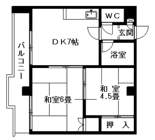 エスポワール16【00410号室】の間取り