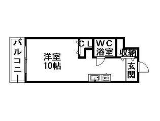 メゾンドブーケ円山【202号室】の間取り