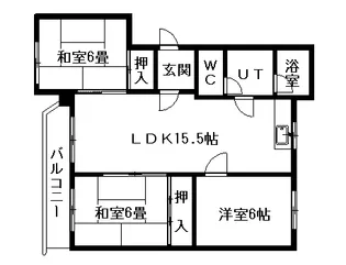 ドミ幌西【203号室】の間取り
