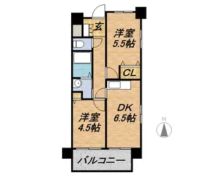 セザール南10条西【2階】の間取り