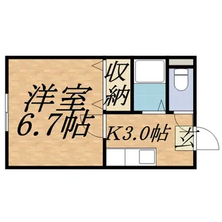 ナディアサウスウエスト【407号室】の間取り