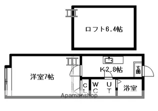 北海道札幌市中央区南八条西1丁目【アパート】の間取り