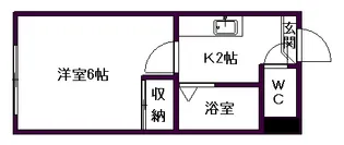 トウリョウ南5条ビル【00307号室】の間取り