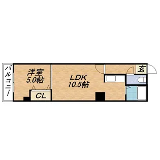ミラバ札幌中央【8階】の間取り