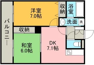 アルファスクエア円山【00906号室】の間取り