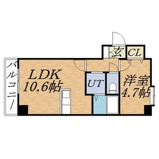 マンショングローリー【701号室】の間取り
