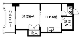 サウスフォーⅡ【9階】の間取り
