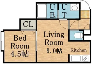 チャオサッポロ【201号室】の間取り