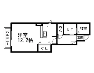 ネオプロムナード【103号室】の間取り