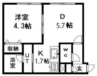 レーヴ清田【3階】の間取り