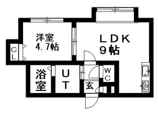 レユシール伍番館【107号室】の間取り