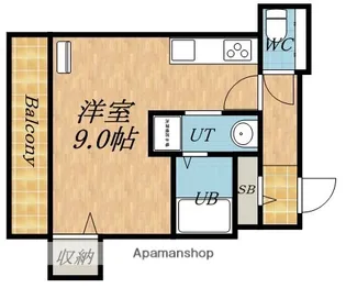 小田ビル【4階】の間取り