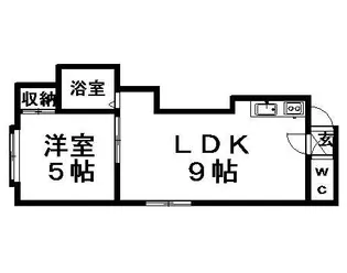 プレシディオ【105号室】の間取り