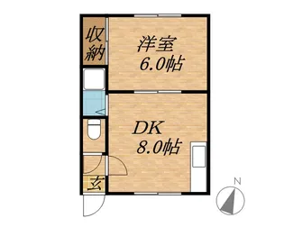 レジデンス嶺【201号室】の間取り