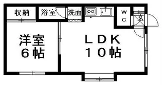 第21大成コーポ【205号室】の間取り