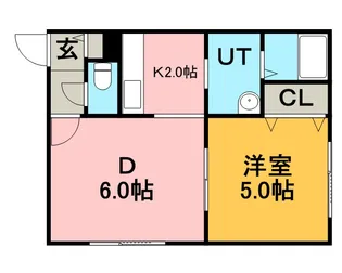 ノースキャピタル2【201号室】の間取り