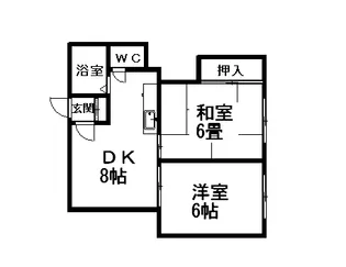 ハイツエミール【0105号室】の間取り
