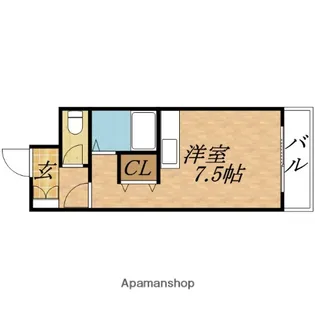 リバーサイドヒルズ【201.号室】の間取り