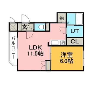 ベルナーヒルズ厚別【3階】の間取り