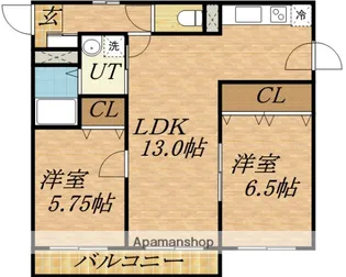 プチポアン【205号室】の間取り