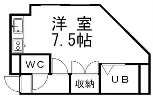 スパシエルクスⅢ番館【00203号室】の間取り