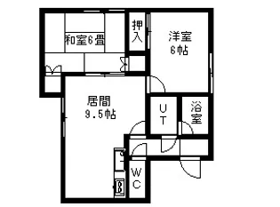 カームスクエアB【0101号室】の間取り