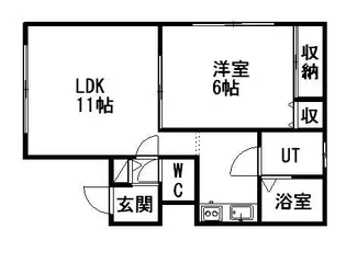 恵美寿マンション【101号室】の間取り