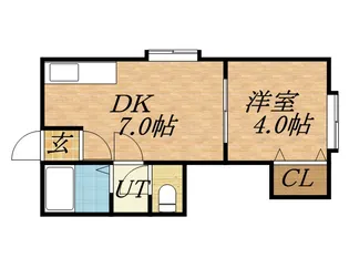 サンモール南郷【105号室】の間取り