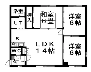 北野ハイツ【202号室】の間取り