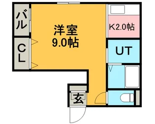 1Kの間取り画像