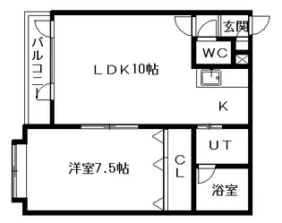 サンメイプル平岡Ⅰ【203号室】の間取り