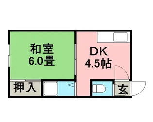 カレッジハウス若葉NO.3【202号室】の間取り