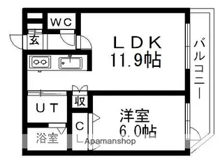 ステーションフロントひばりが丘【202号室】の間取り