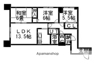 スカイコート【3階】の間取り