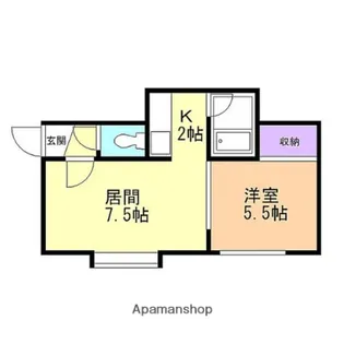 スカイライフ【106号室】の間取り