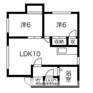 ハイツアキラ【2階】の間取り