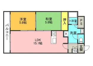 GRAMERCY SAPPORO【602号室】の間取り