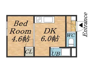 サニープレイスなかの【502号室】の間取り