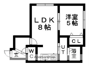ロア・エスポワール【1階】の間取り