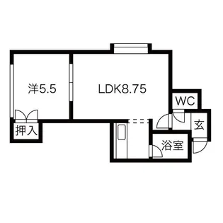 ジュビロ北郷【3階】の間取り