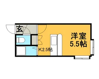 マリオンコート厚別中央【101号室】の間取り