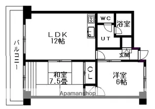 クラスターユーエム【5階】の間取り