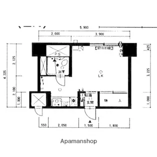 東札幌ハイツ【417号室】の間取り
