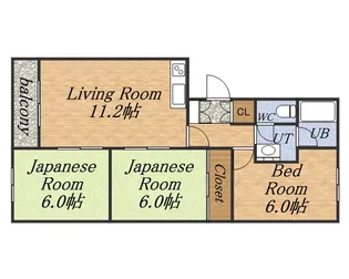 北海道札幌市白石区南郷通18丁目南【マンション】の間取り