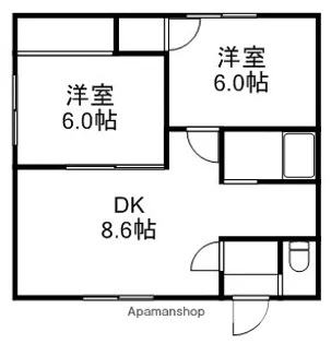 川下荘【2階】の間取り