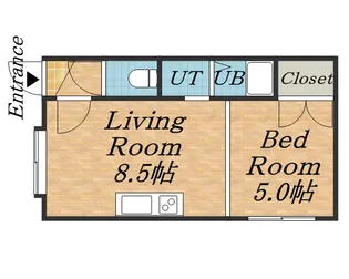 メゾンモール【5号室】の間取り