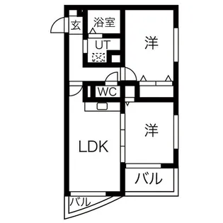 ラークヒルズマンション【302号室】の間取り