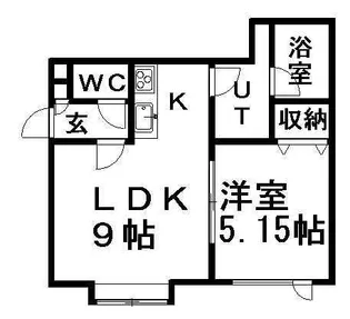 リバーサイドテラスアーク【207号室】の間取り