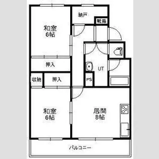 第13松井ビル【301号室】の間取り